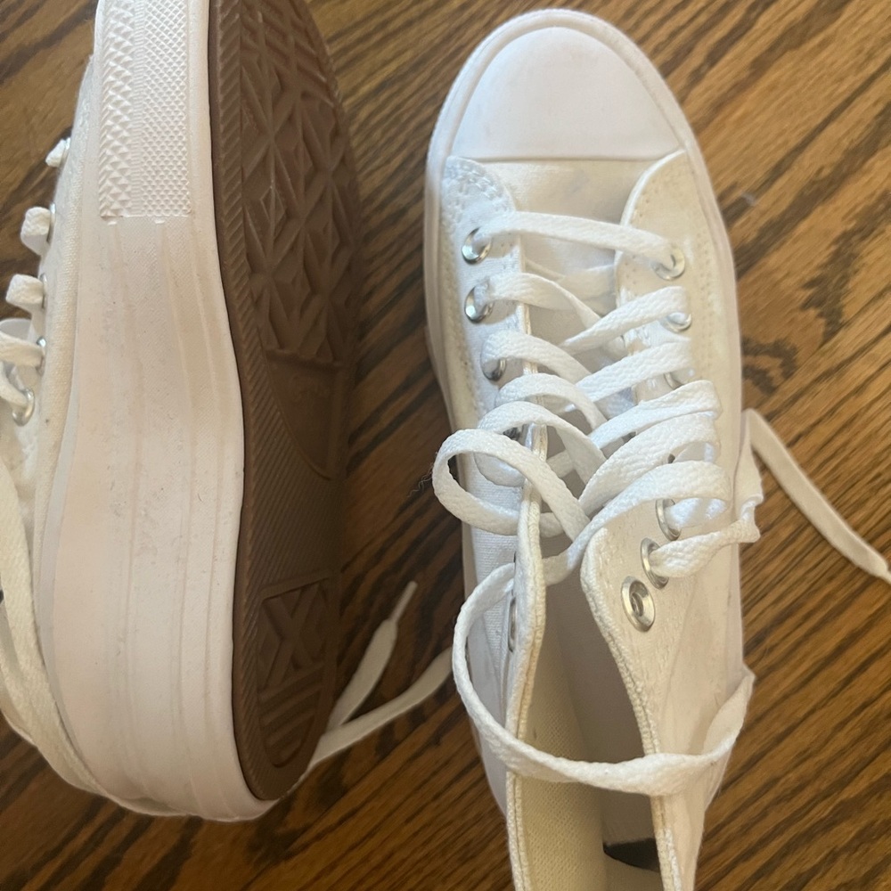 White Platform Converse - image 2